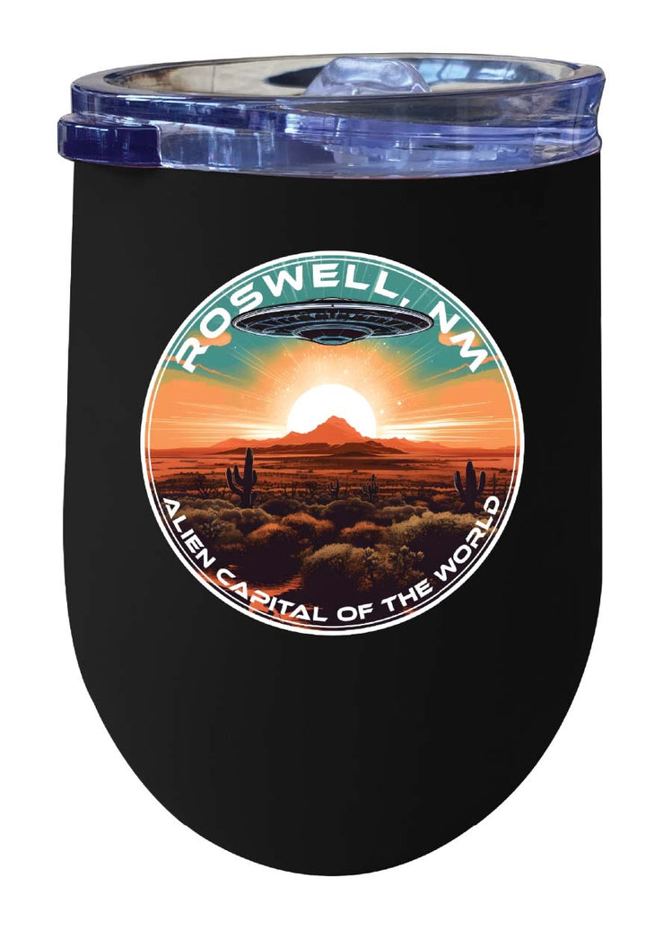 Roswell Mexico Design A Souvenir 12 oz Insulated Wine Stainless Steel Tumbler Image 1