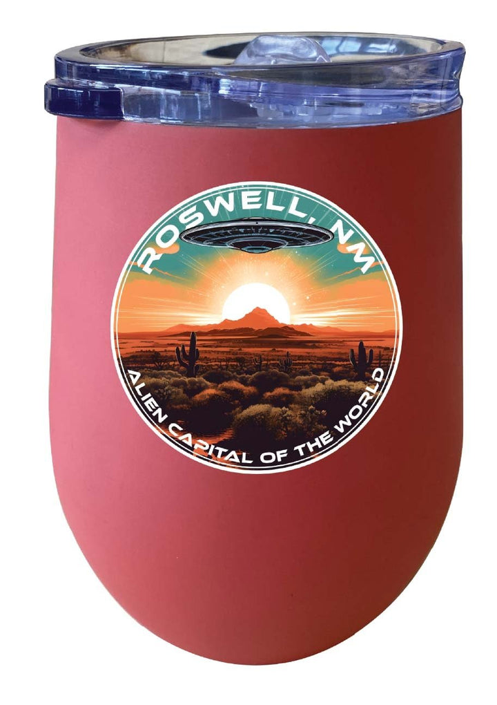 Roswell Mexico Design A Souvenir 12 oz Insulated Wine Stainless Steel Tumbler Image 1