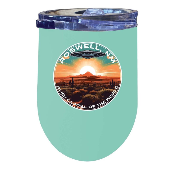 Roswell Mexico Design A Souvenir 12 oz Insulated Wine Stainless Steel Tumbler Image 6