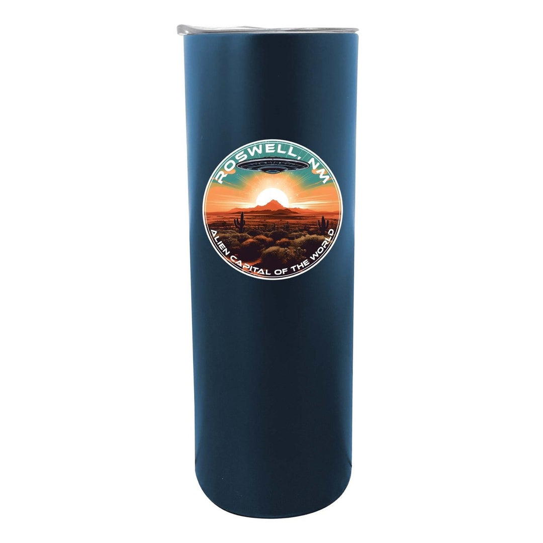 Roswell Mexico Design A Souvenir 20 oz Insulated Stainless Steel Skinny Tumbler Image 1