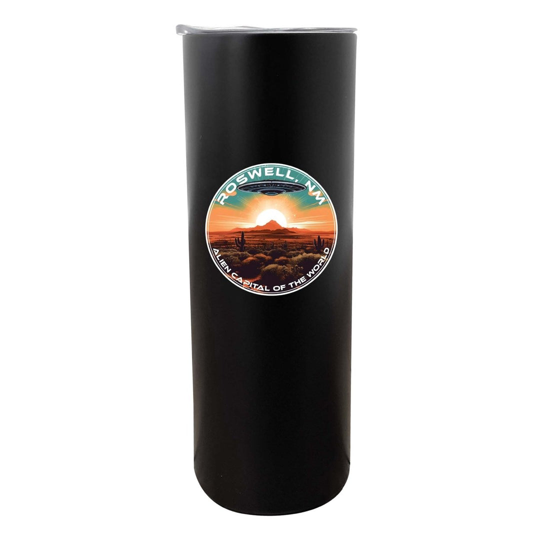 Roswell Mexico Design A Souvenir 20 oz Insulated Stainless Steel Skinny Tumbler Image 1