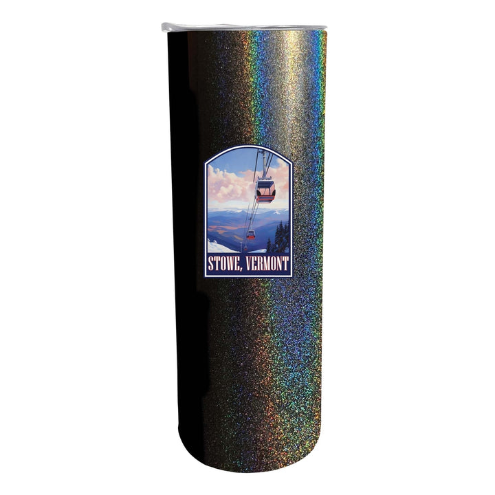 Stowe Mountain Vermont Design B Souvenir 20 oz Insulated Stainless Steel Skinny Tumbler Image 2