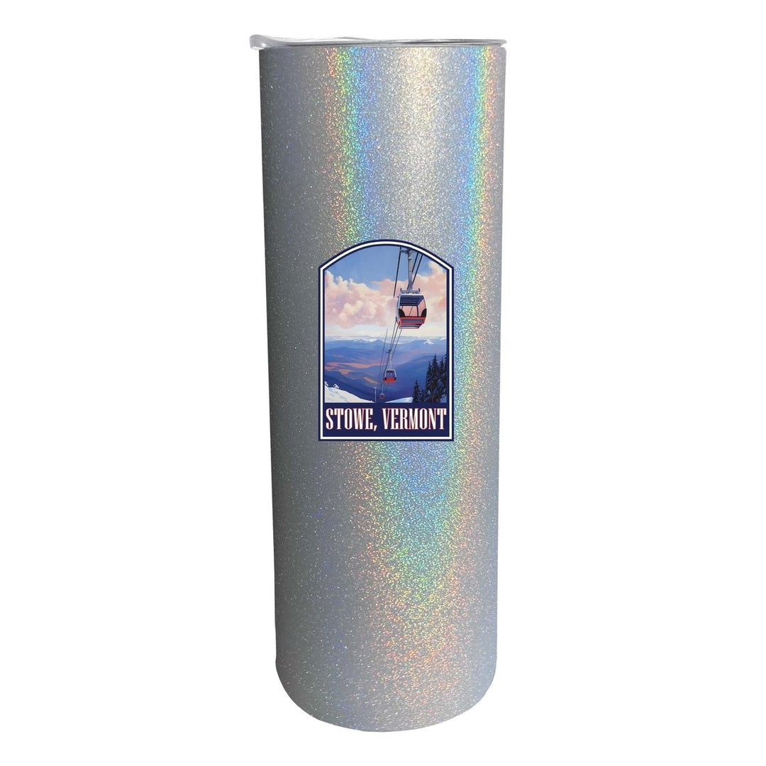 Stowe Mountain Vermont Design B Souvenir 20 oz Insulated Stainless Steel Skinny Tumbler Image 1