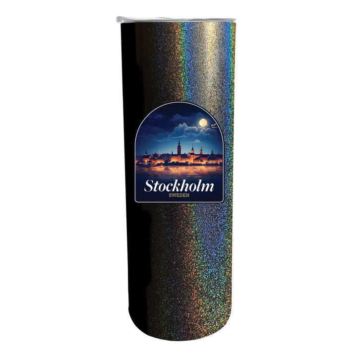 Stockholm Sweden Design B Souvenir 20 oz Insulated Stainless Steel Skinny Tumbler Image 2