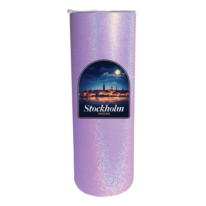 Stockholm Sweden Design B Souvenir 20 oz Insulated Stainless Steel Skinny Tumbler Image 3