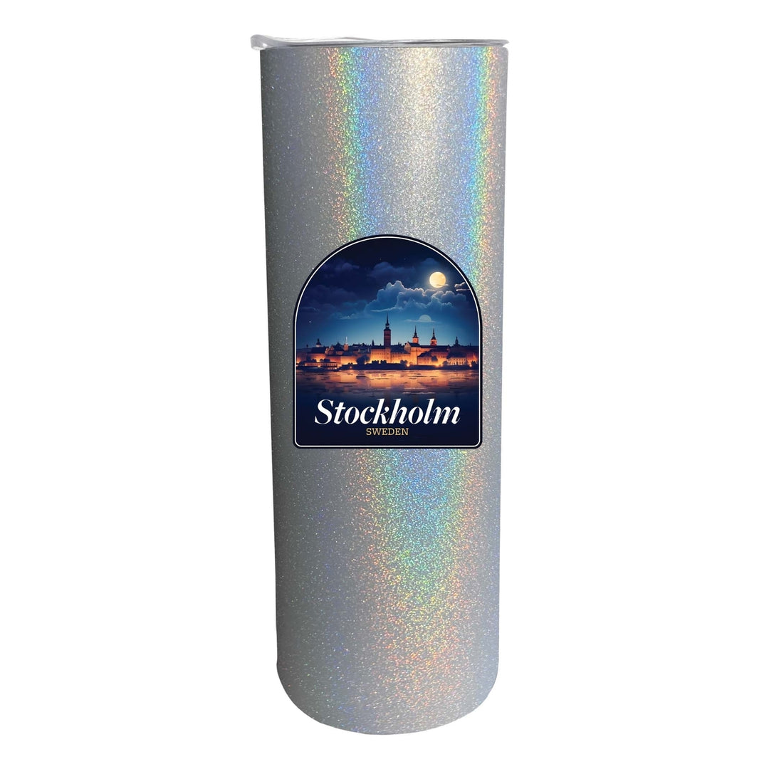 Stockholm Sweden Design B Souvenir 20 oz Insulated Stainless Steel Skinny Tumbler Image 5