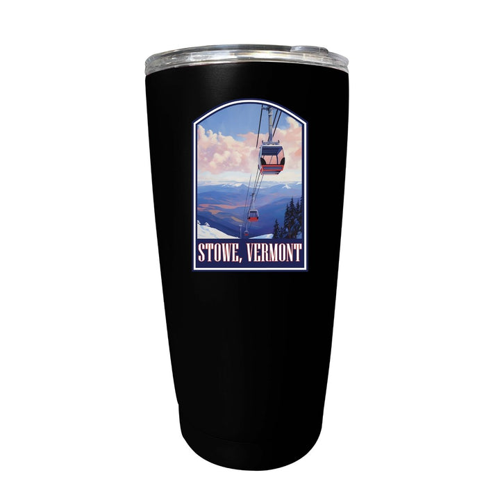 Stowe Mountain Vermont Design B Souvenir 16 oz Stainless Steel Insulated Tumbler Image 1