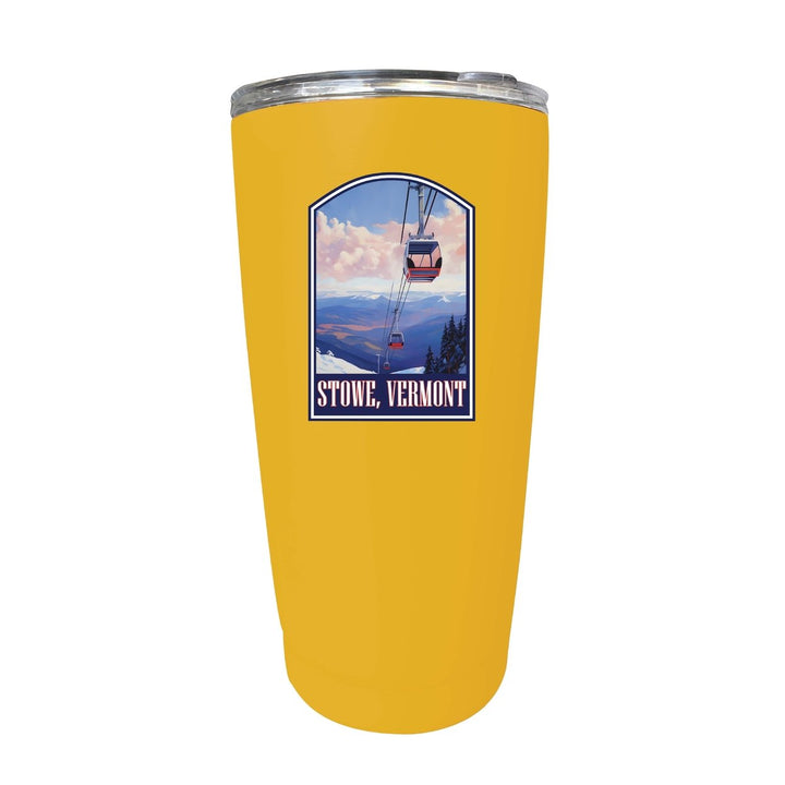 Stowe Mountain Vermont Design B Souvenir 16 oz Stainless Steel Insulated Tumbler Image 7