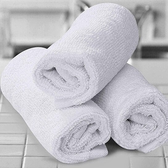 48-Piece Ultra-Soft Cotton Multipurpose Cleaning Wash Cloths 100% Absorbent Image 6