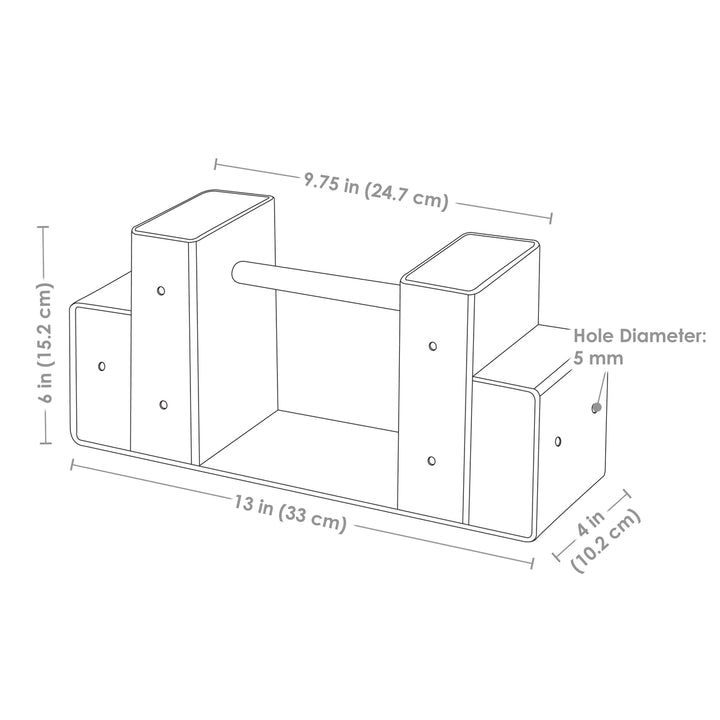 Sunnydaze Lightweight Steel Adjustable Log Storage Brackets - Set of 3 Image 2