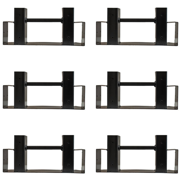 Sunnydaze Lightweight Steel Adjustable Log Storage Brackets - Set of 3 Image 4