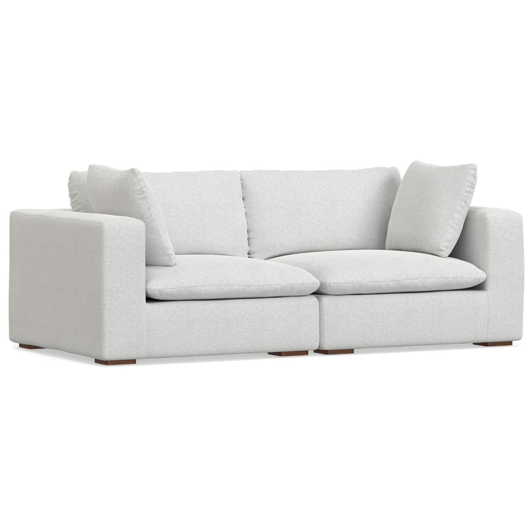 Jasmine 2 Seater Sofa Oversized Loveseat Performance Fabric Modular Couch Image 4