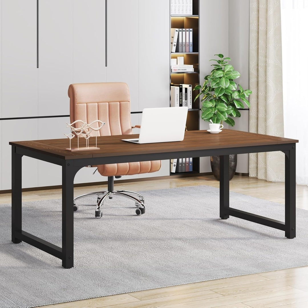 Tribesigns Large Executive Office Desk 70.9x35.4 inch Computer Table Workstation Image 1