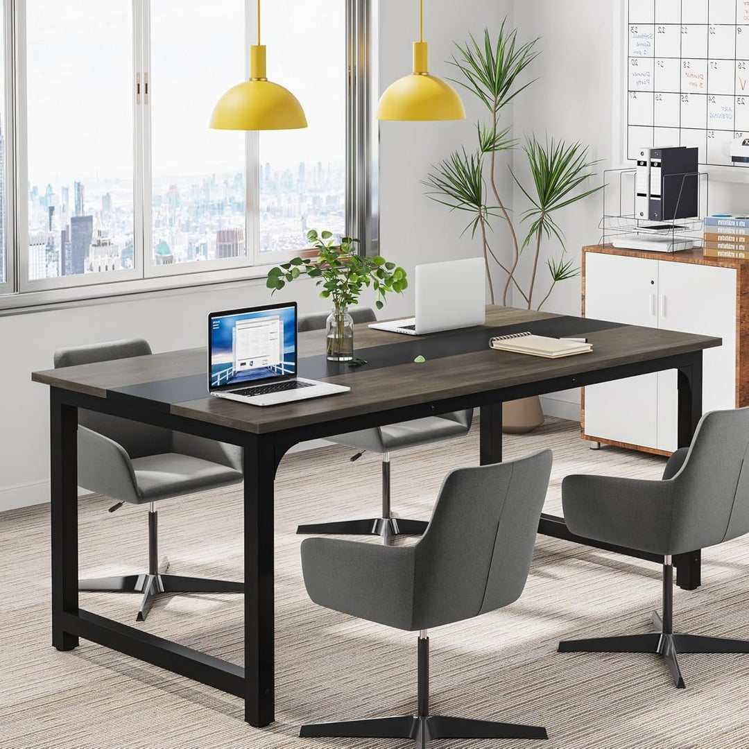 Tribesigns Large Computer Desk 63x31 Modern Office Workstation Adjustable Legs Image 3