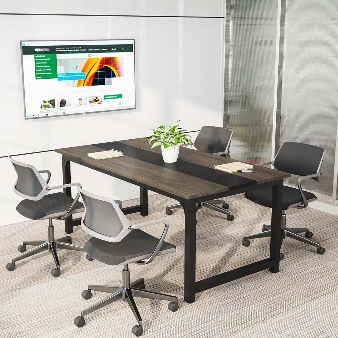 Tribesigns Large Computer Desk 63x31 Modern Office Workstation Adjustable Legs Image 4