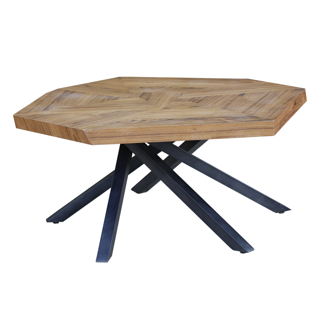 Ello Teak Vaneer Coffee Table Image 3