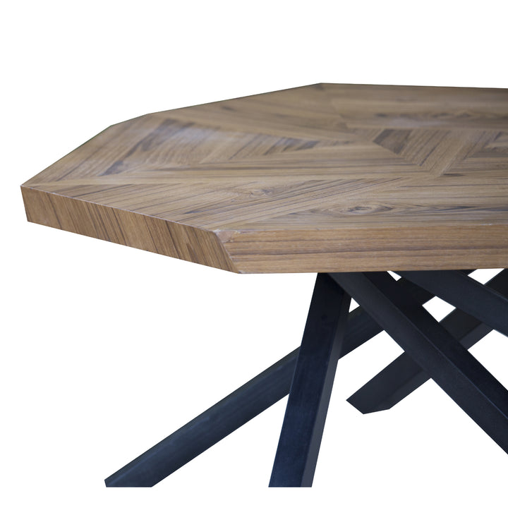 Ello Teak Vaneer Coffee Table Image 4