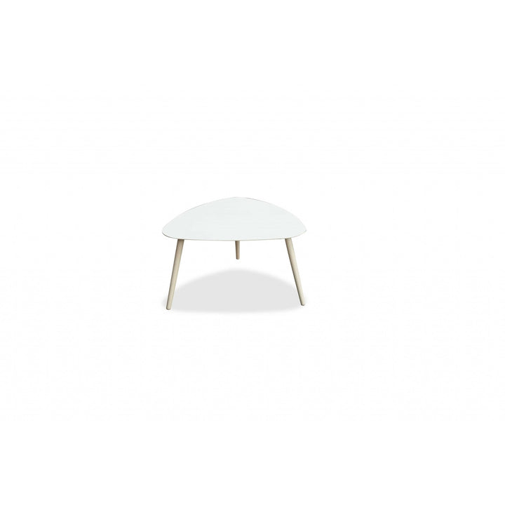 16" White Aluminum End Table Image 3