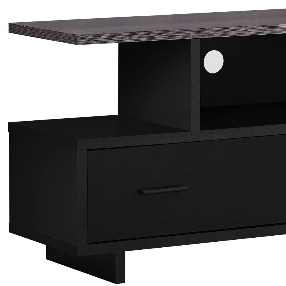 15.5" X 47.25" X 23.75" Blackgrey Top With Storage TV Stand Image 5