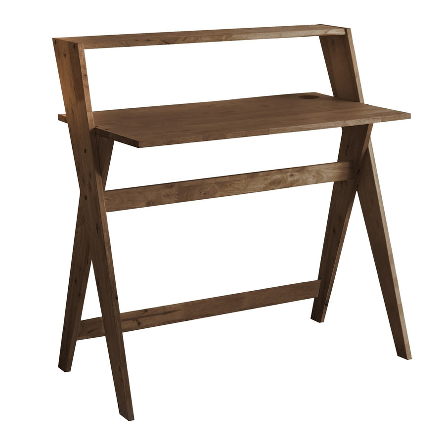 20" Espresso Wood Writing Desk Image 1