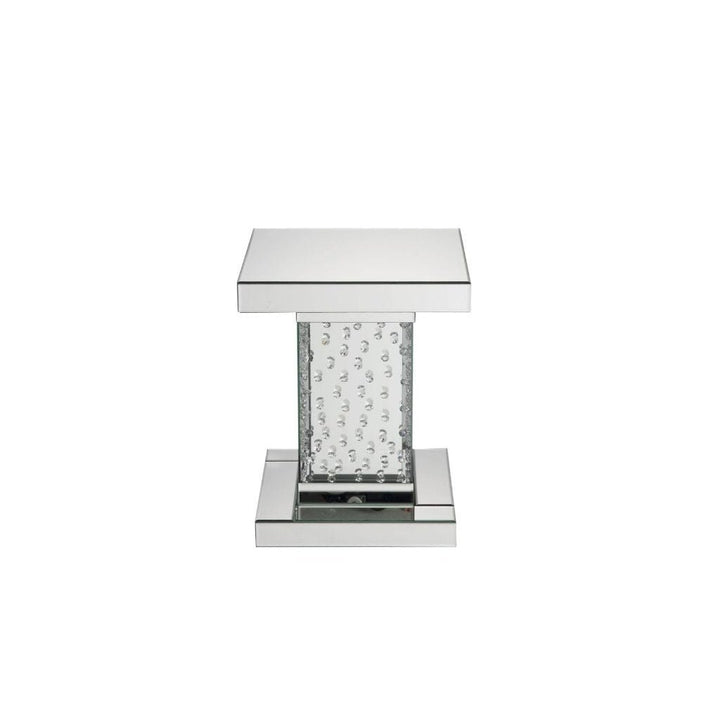 20" Mirrored Mirrored Square Mirrored End Table Image 1