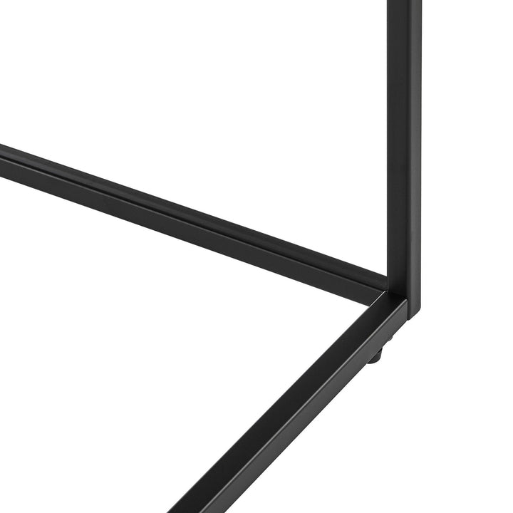 20" Black Square End Table Image 3