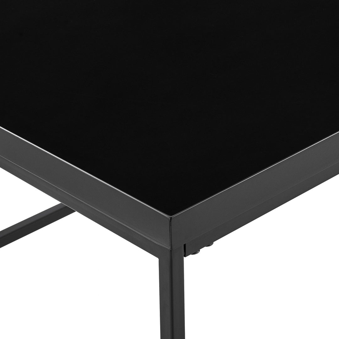 20" Black Square End Table Image 4