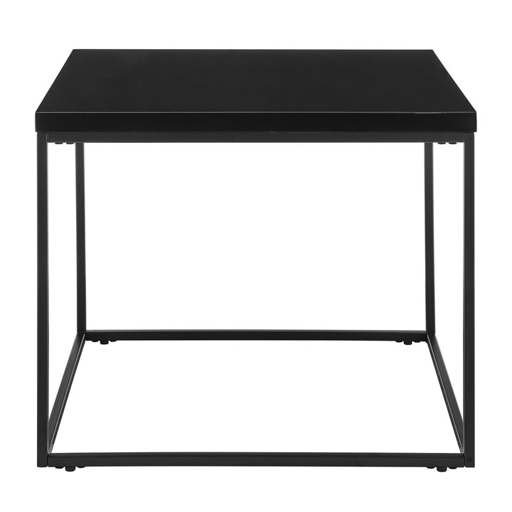 20" Black Square End Table Image 7