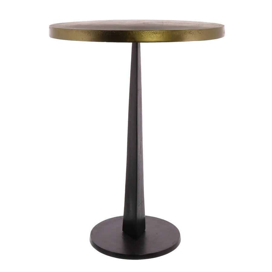 21" Bronze Iron Round End Table Image 1