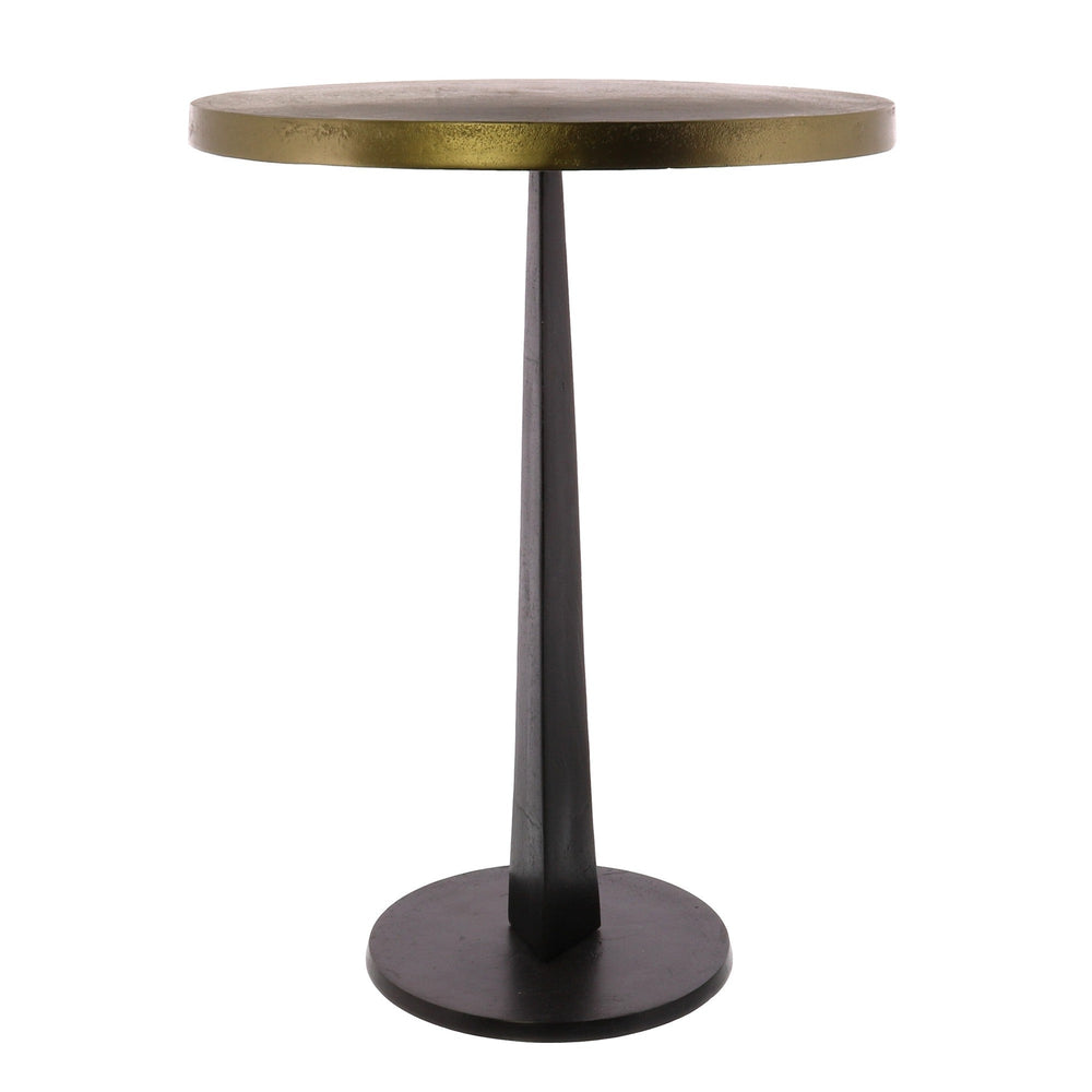 21" Bronze Iron Round End Table Image 2