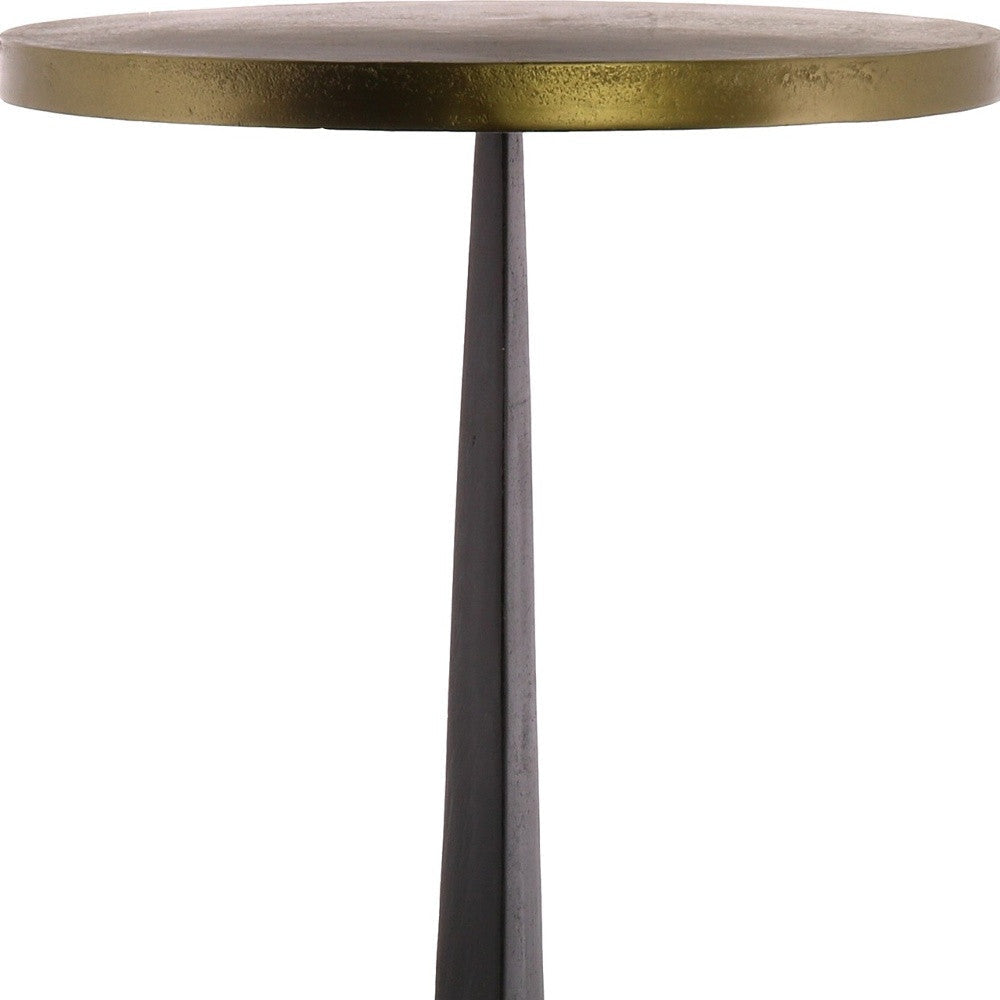 21" Bronze Iron Round End Table Image 3