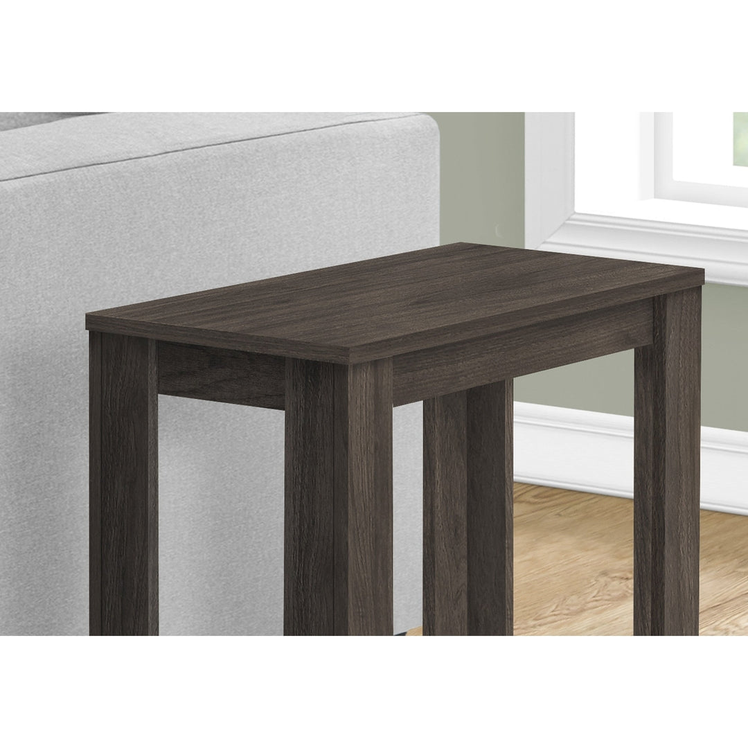 22" Brown End Table With Shelf Image 7