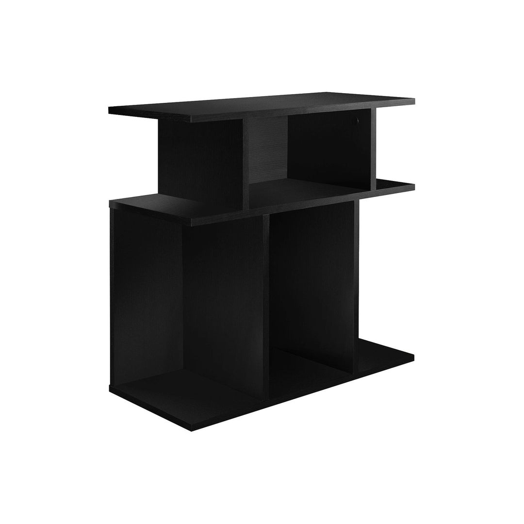 24" Black End Table With 6 Image 1