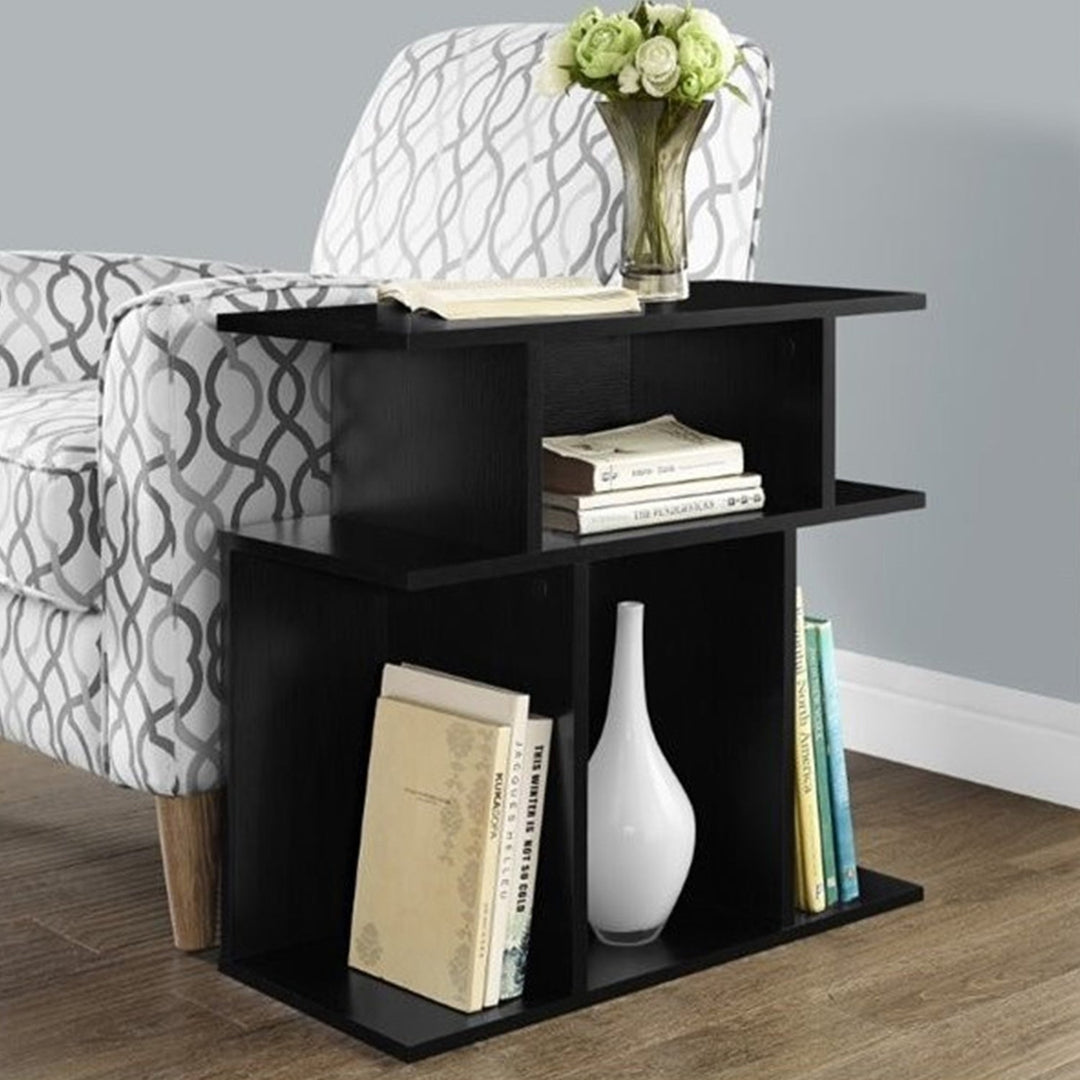 24" Black End Table With 6 Image 5