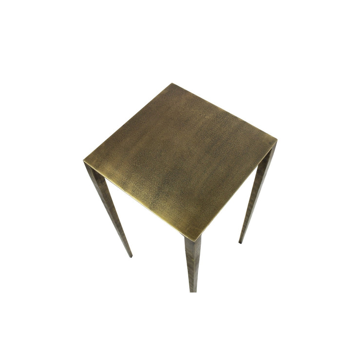 24" Brass Iron Square End Table Image 2