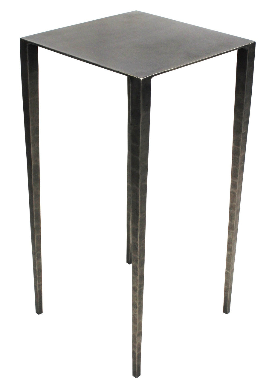 24" Nickel Iron Square End Table Image 1