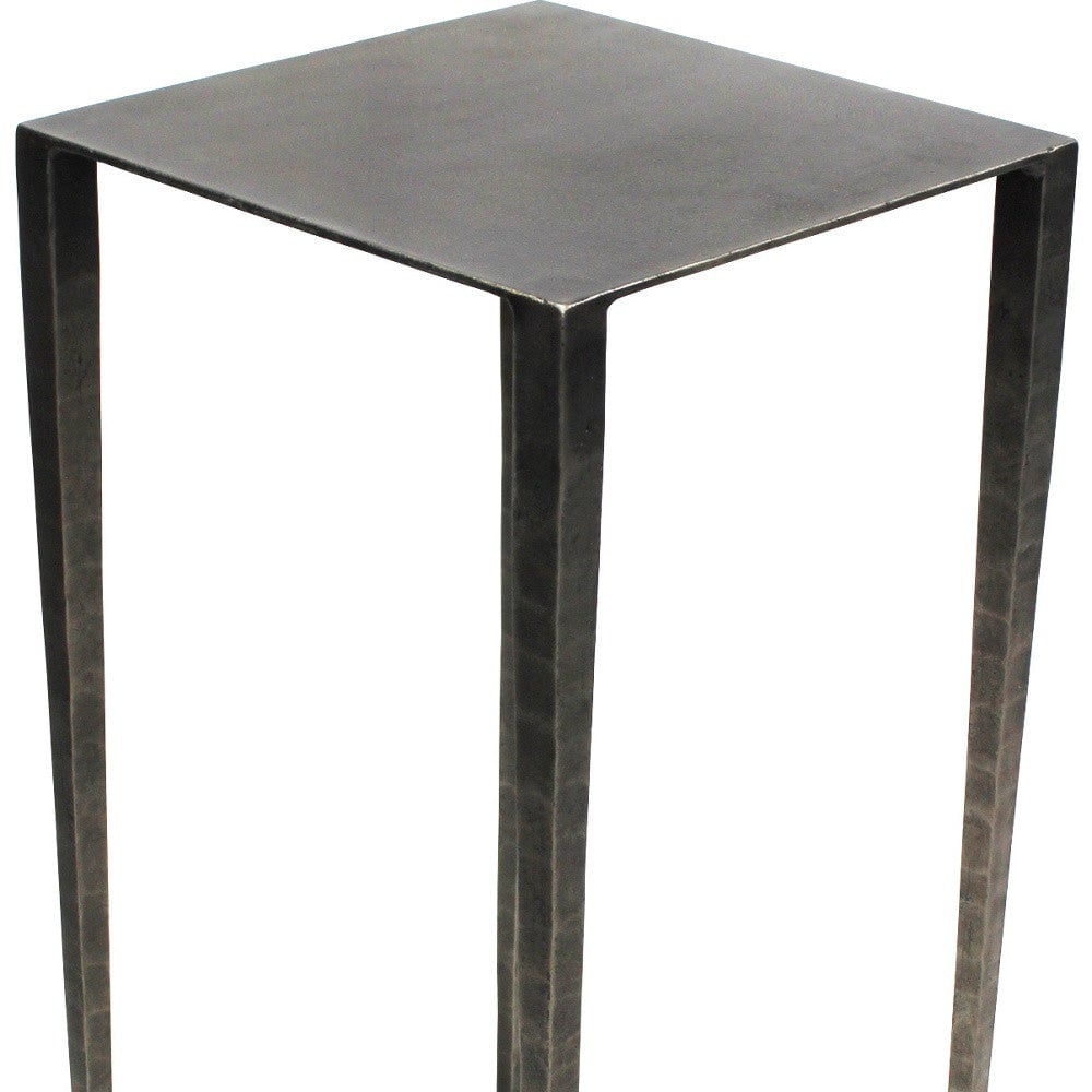 24" Nickel Iron Square End Table Image 4