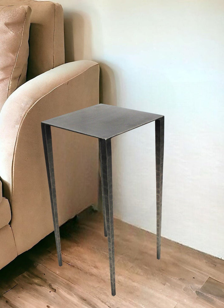 24" Nickel Iron Square End Table Image 5