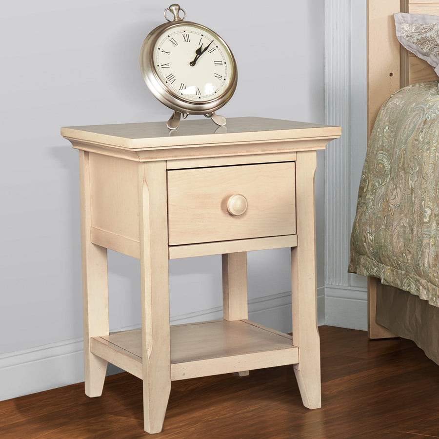 24" Sand One Drawer Nightstand Image 1