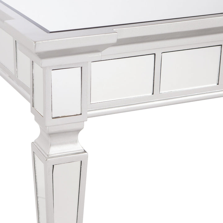 24" Silver Glass Square End Table Image 5