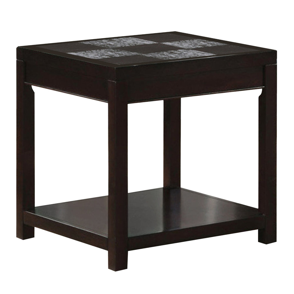 24" Espresso Rectangular Coffee Table Image 2