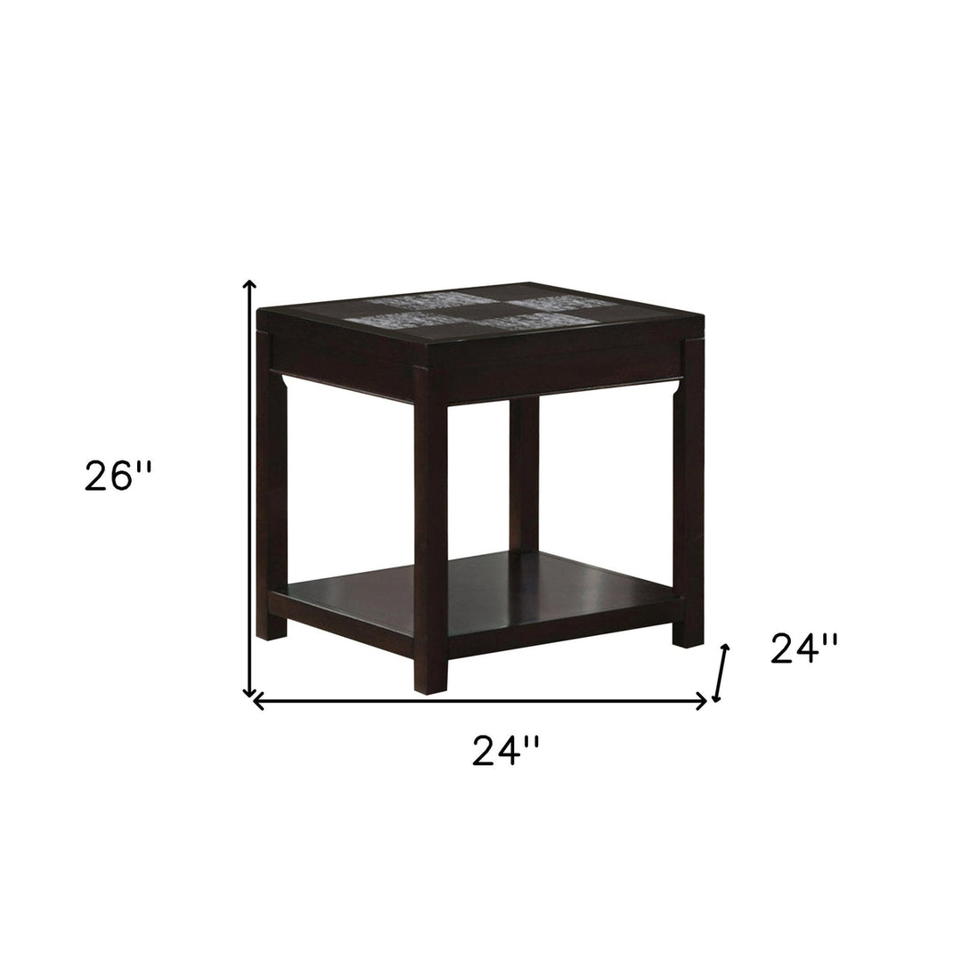 24" Espresso Rectangular Coffee Table Image 5