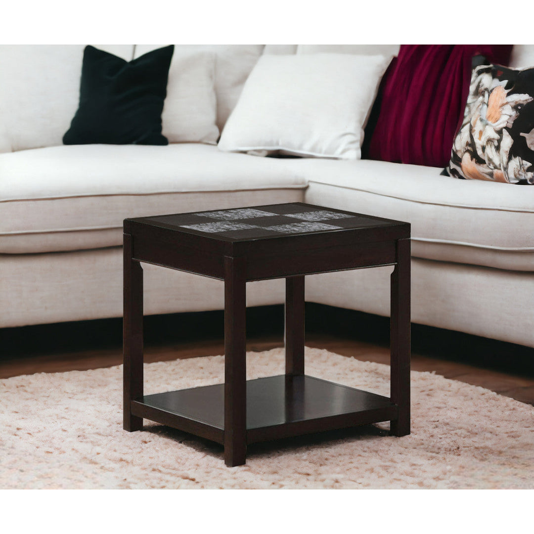 24" Espresso Rectangular Coffee Table Image 6