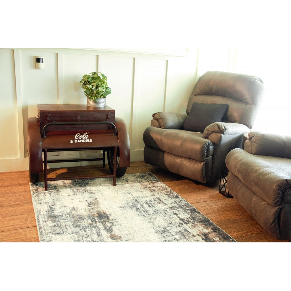 27" Maroon Steel End Table Image 1