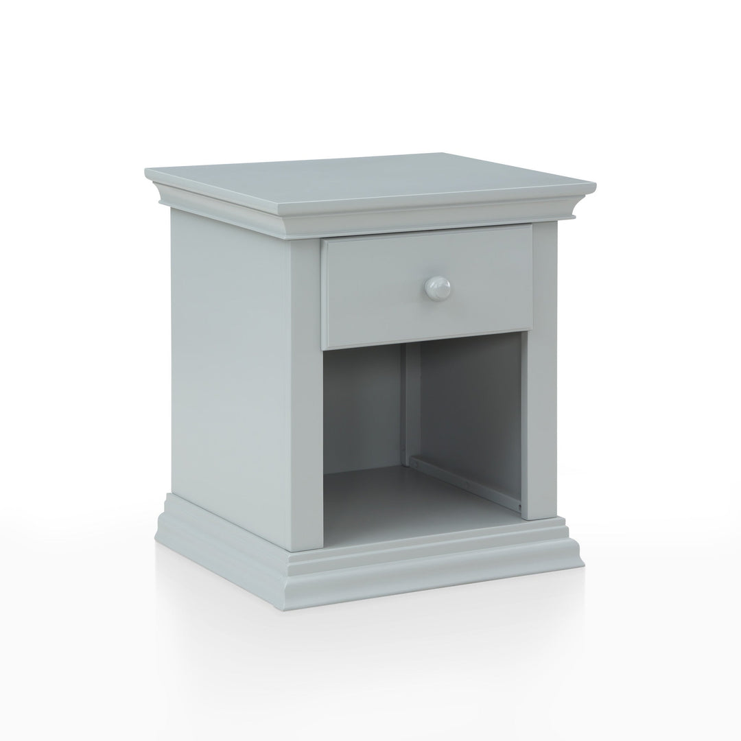 24" Gray One Drawer Nightstand Image 3