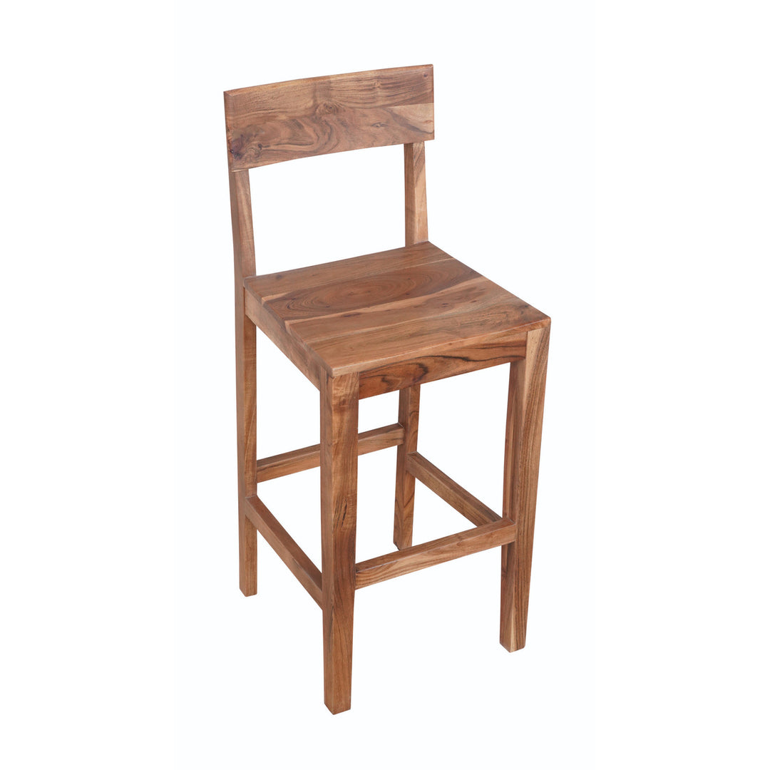 30" Solid Wood Bar Height Bar Chair Image 1