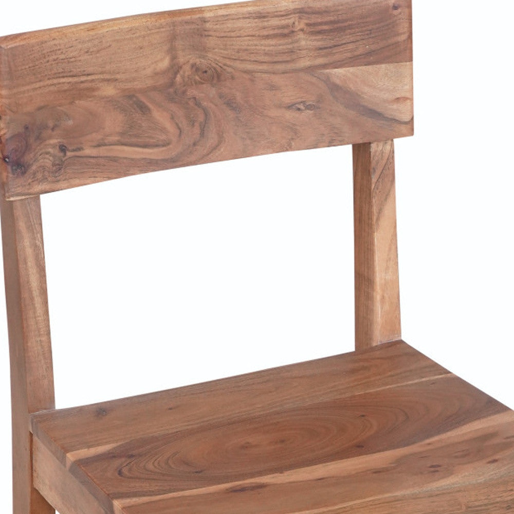 30" Solid Wood Bar Height Bar Chair Image 3