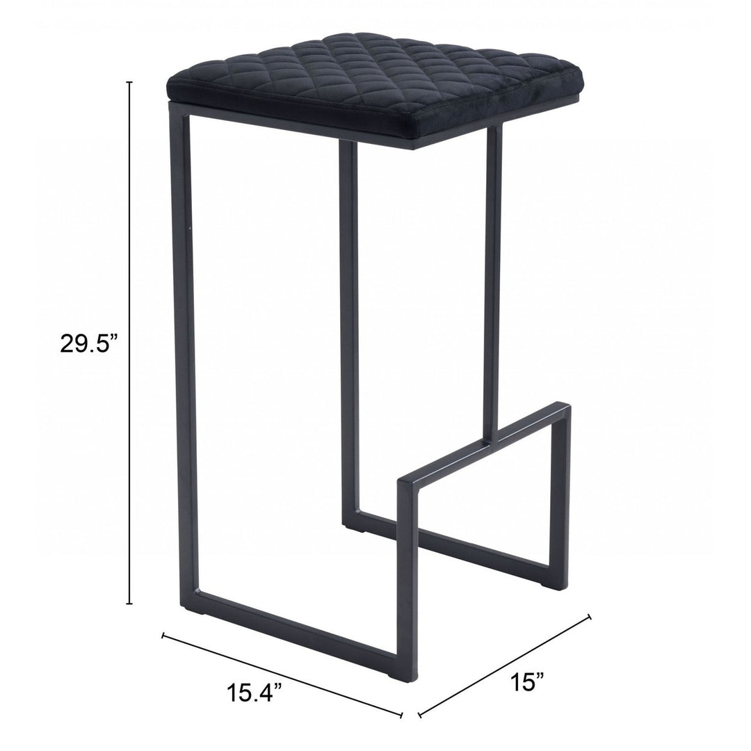 30" Steel Backless Bar Height Bar Chair Image 8