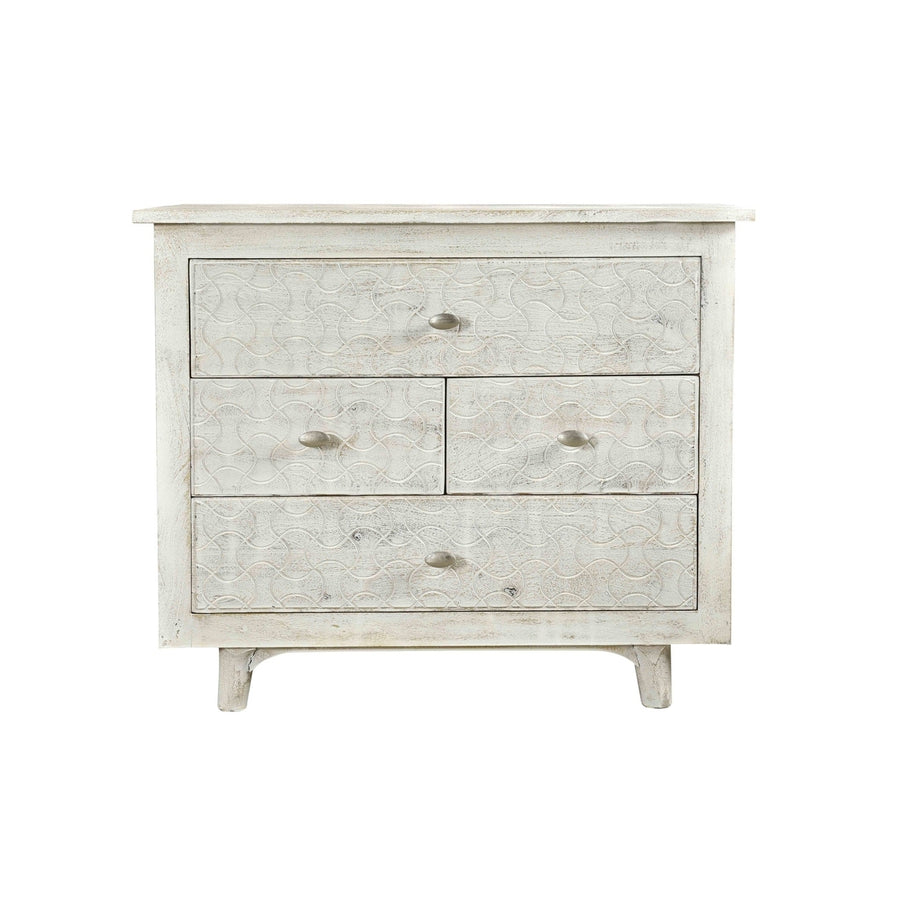 30" White Four Drawer Nightstand Image 1