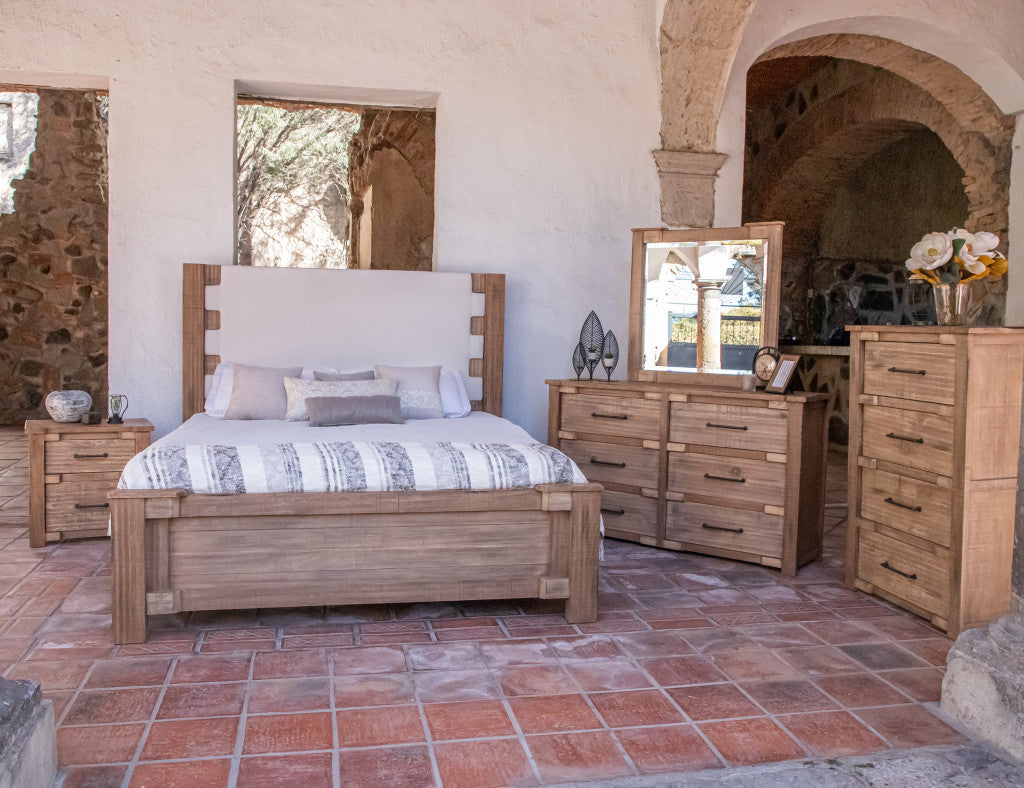 36" Natural Solid Wood Four Drawer Chest Image 2